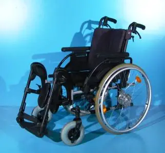 scaun cu rotile din aluminiu handicap latime sezut 45 cm