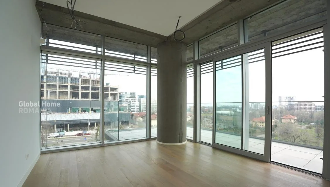 Floreasca Aviatiei 3 rooms terrace parking storage up site