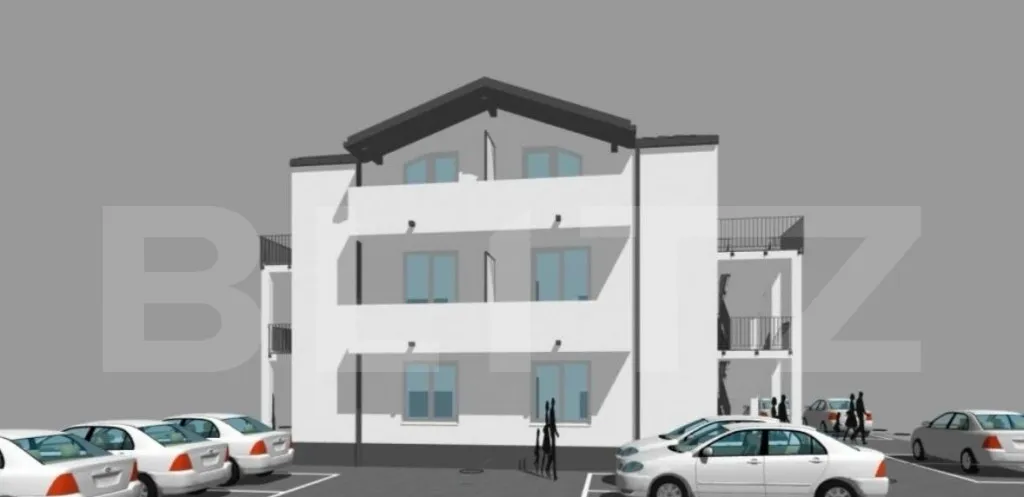 Apartament 2 camere in bloc nou 57 mp 2 balcoane si parc