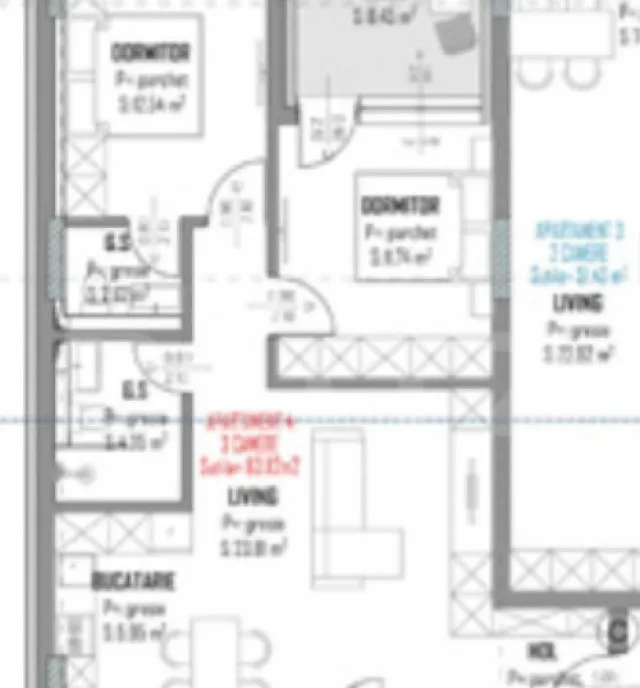 Apartament cu 2 camere Ansamblu Rezidential modern