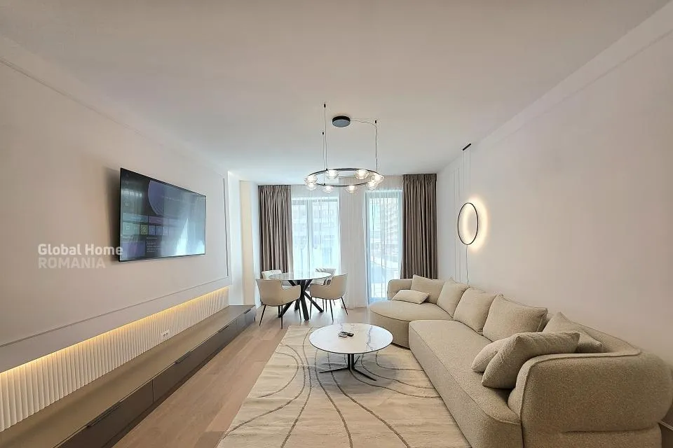 First Rent 80 Sqm 2 Rooms Apartment Parking North Avenue Pipera Plaza