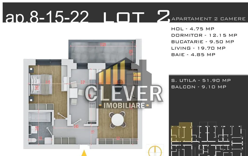 Pallady Apartament 2 cam 0 Comision Acces Metrou Teclu