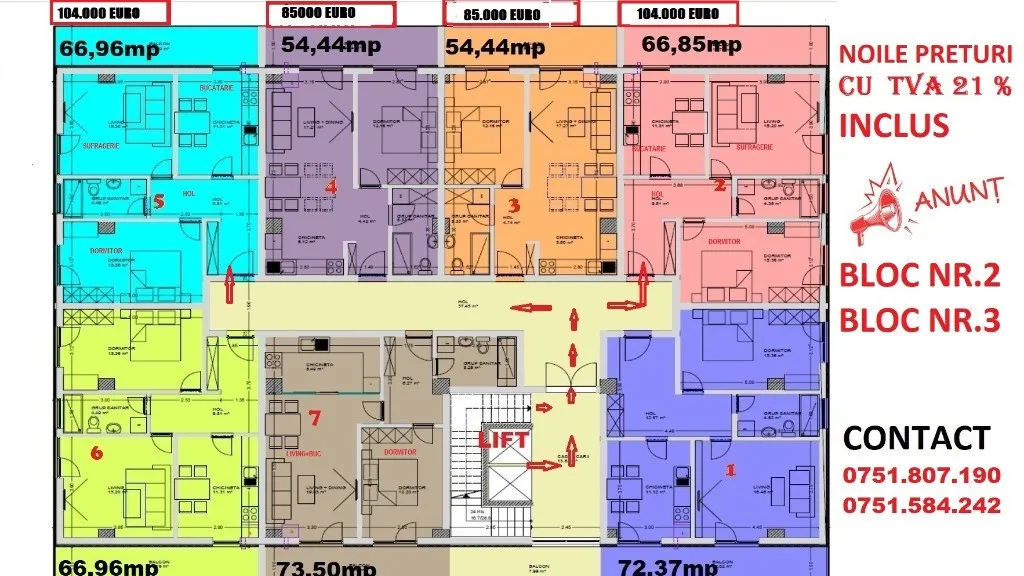 Apartamente Noi tulcea