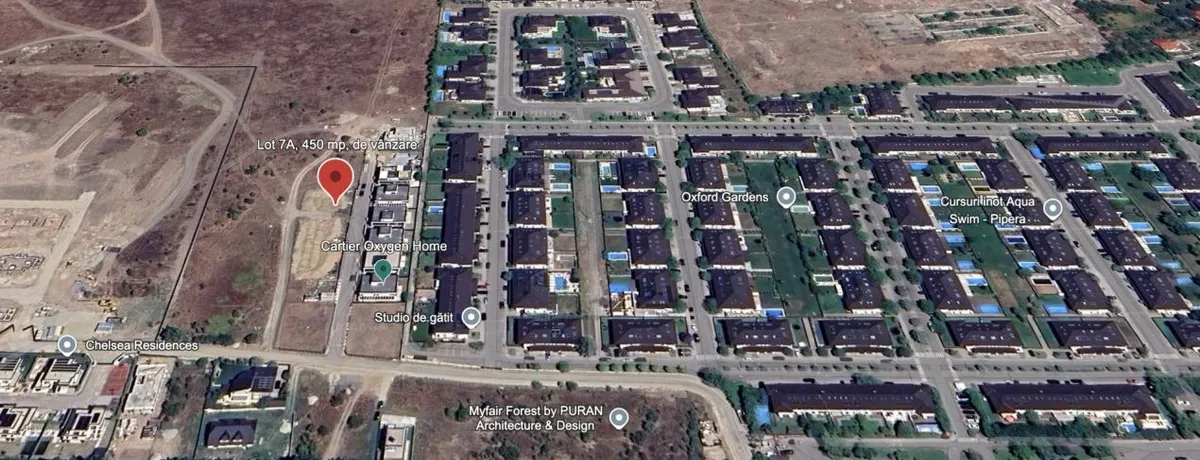 Teren premium 450 mp Pipera Langa Oxygen Home Scoala Americana pot 50