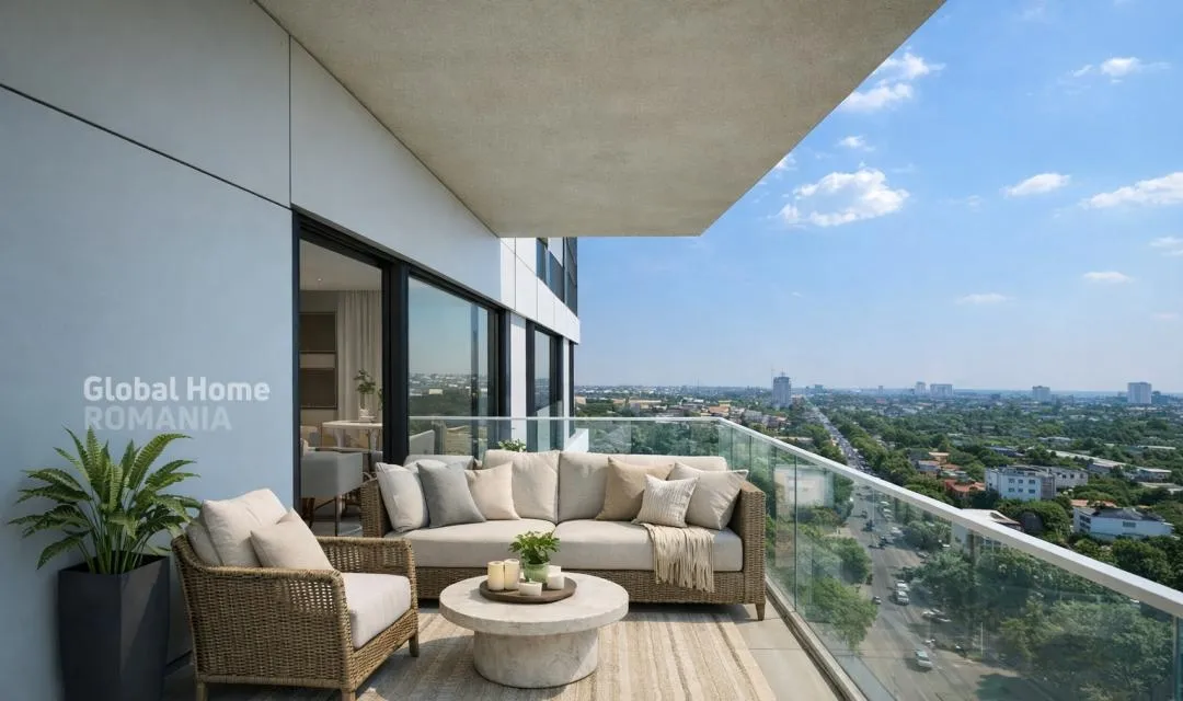 Floreasca Panoramic View 16 Floor 4 Rooms 154SQM One Verdi Park Floreasca