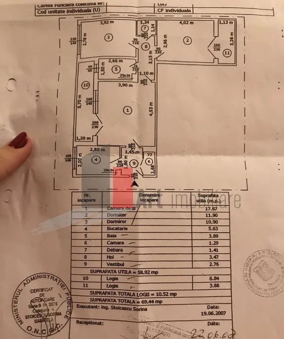 Vanzare apartament 3 camere Bd Obregia Turnu Magurele